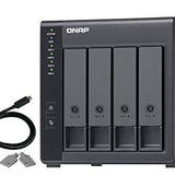 QNAP TR-004 4 Bay Desktop NAS Expansion - Optional Use as a Direct-Attached Storage Device