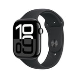 Apple Watch Series 10 GPS Smartwatch 42mm Alugehäuse Diamantschwarz Sportarmband M/L