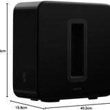 Sonos Sub Gen 3: Kraftvoller WLAN Subwoofer für tiefe, dynamische Bässe