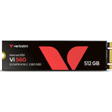 Verbatim Vi560 S3 SSD 512 GB, internes SATA III M.2 2280 SSD-Laufwerk mit 3D-NAND, bis zu 550 MB/s Lesegeschwindigkeit, ideal für Notebook und Ultrabook, schwarz