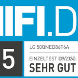LG 50QNED86T6A QNED 4K Smart TV α8 AI webOS 24 Gamer HDR10