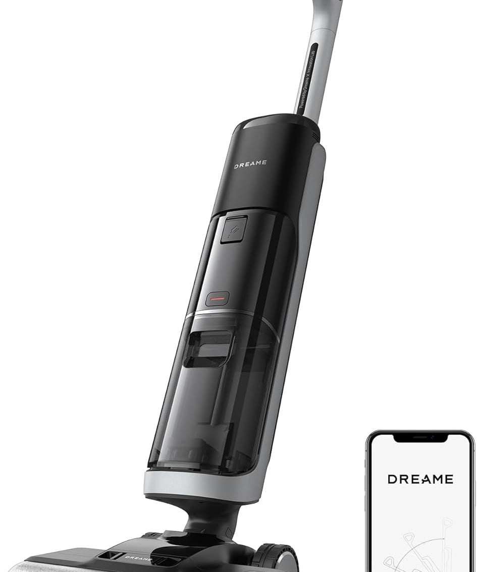 dreame H14 Pro Nass- und Trockensauger, 180° Lie-Flat, 60 °C Bürstenpflege, 5-min Trocknung, automatische Lösungsmittelverteilung, App-Steuerung, Doppelrotationsbürste, 18 kPa Saugkraft, Doppelkante