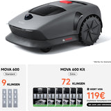 MOVA 600 Mähroboter 600 m², 3D-LiDAR & App-Steuerung