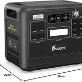 FOSSIBOT F2400 Solargenerator 2048Wh, 2400W (4800W Peak), AC-Ausgänge