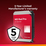 WD Red Pro 12TB NAS 3.5" Interne Festplatte - 7200 RPM Klasse, SATA 6 Gb/s, CMR, 512MB Cache