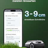 ECOVACS Goat A1600 RTK Mähroboter, 1600m², 330mm Schnitt, LiDAR RTK+Vision, 50% Steigung, Ohne Kabel