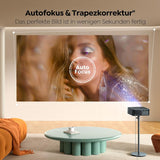 YABER K2s 4K Android TV Beamer: JBL Sound, Autofokus, WiFi 6 für ultimatives Heimkino