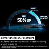 Samsung 990 PRO NVMe M.2 SSD , 1 TB, PCIe 4.0, 7.450 MB/s Lesen, 6.900 MB/s Schreiben, Interne SSD für Gaming und Videobearbeitung, Schwarz, MZ-V9P1T0BW