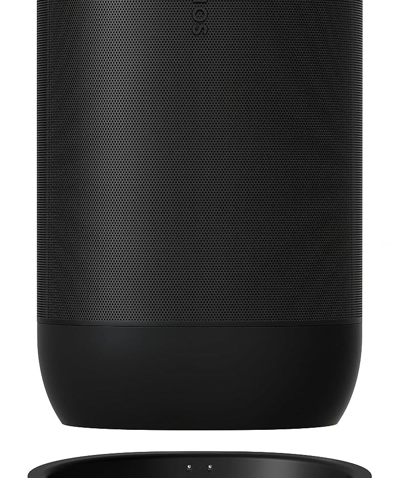 Sonos Move 2: Tragbarer WLAN Bluetooth Speaker, Alexa, 24h Akku