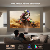 ONOAYO Smart 4K Mini Beamer: 1000 ANSI, Dolby Audio, WiFi6, Netflix