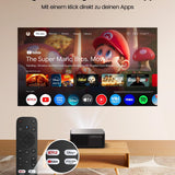 YABER K2s 4K Android TV Beamer: JBL Sound, Autofokus, WiFi 6 für ultimatives Heimkino