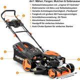 FUXTEC FX-RM5196eSPRO 4in1 Benzinmäher, E-Start & Antrieb, 51 cm Schnitt