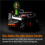WORX Vision S250 Mähroboter 250 m² ohne Kabel, KI & Igelschutz