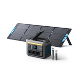 Anker SOLIX C800 Plus Tragbare Powerstation mit 100W Solarpanel, 1200W (1600W Spitzenleistung) Solargenerator für Campingbeleuchtung, 768Wh LiFePO4 Akkus für Camping, Wohmobil, Reisen, Stromausfall