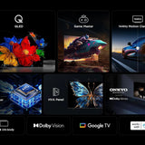 TCL 65 Zoll QLED 4K Smart Google TV, 144Hz Gaming, Onkyo Sound