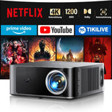 TOPTRO X9 4K Smart Beamer: Netflix, Dolby Audio, 1200 ANSI, KI-Autofokus, WiFi
