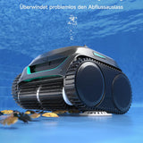 WYBOT C2 Poolroboter Akku, Boden & Wand, bis 150㎡, Doppelfilter, 3 Motoren, Wandkletter, 183 Min, App, Schwarz-Grün B