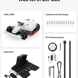 MAMMOTION LUBA 2 AWD 5000X Mähroboter 5000 m², NetRTK+Vision, ohne Kabel, 80 % Steigung