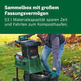 Bosch Turbinenhäcksler AXT 25 TC (2.500 W; geeignet für Holz und harte Gartenabfälle; integrierte Fangbox 53 l; in Karton)