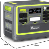 FOSSiBOT F2400 Powerstation 2048Wh, 2400W (4800W Peak), 3 AC Ausgänge