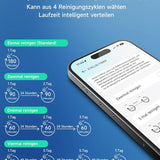 WYBOT C2 Poolroboter Akku, Boden & Wand, bis 150㎡, Doppelfilter, 3 Motoren, Wandkletter, 183 Min, App, Schwarz-Grün B