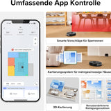 Roborock S8, 6000Pa, Doppelbürste, 3D Hindernisvermeidung, Alexa-kompatibel, Tierhaare