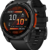 Garmin fēnix 8 47mm GPS-Multisport-Smartwatch: Brillantes AMOLED, Taschenlampe, Topo-Karten, Telefonie