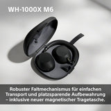 Sony WH-1000XM6 Flagship Noise Cancelling Over-Ear Kopfhörer – Hi-Res Sound, Komfort, faltbar, 30h Akku
