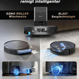 ECOVACS X9 PRO Omni, 16.600Pa, OZMO Roller, ZeroTangle 3.0, Heißwasser-Wischung, TruEdge 2.0, YIKO-GPT