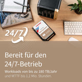 TOSHIBA N300 18TB Interne NAS-Festplatte, 3.5'' SATA HDD, 7200 RPM, 24/7 Betrieb, Unterstützt 1-8 Baysysteme, 128MB Cache, 180TB/Jahr Arbeitslast, 3 Jahre Garantie (HDEXZ10ZNA51F).