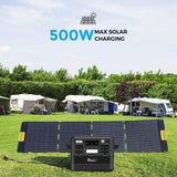 FOSSiBOT F2400 Solargenerator 2048Wh, 400W Solar, 2400W AC, Schnellladung