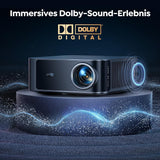 TOPTRO X9 4K Smart Beamer: Netflix, Dolby Audio, 1200 ANSI, KI-Autofokus, WiFi