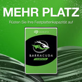Seagate BarraCuda 4TB, Interne Festplatte HDD, 3.5 Zoll, 5400 U/Min, 256 MB Cache, SATA 6GB/s, silber, inkl. Data Rescue Service (ST4000DMZ04)
