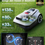 ECOVACS Goat A1600 RTK Mähroboter, 1600m², 330mm Schnitt, LiDAR RTK+Vision, 50% Steigung, Ohne Kabel