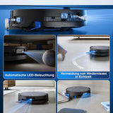 ECOVACS X9 PRO Omni, 16.600Pa, OZMO Roller, ZeroTangle 3.0, Heißwasser-Wischung, TruEdge 2.0, YIKO-GPT