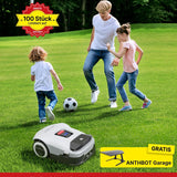 ANTHBOT Genie Mähroboter ohne Begrenzungskabel 3600 m², Full Band RTK + 4-Augen-Vision Roboter-Rasenmäher, 30+ Mehrzonen-Management, KI-Intelligente Hindernisvermeidung & Rasenpflege - Genie 3000