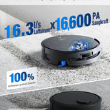ECOVACS X9 PRO Omni, 16.600Pa, OZMO Roller, ZeroTangle 3.0, Heißwasser-Wischung, TruEdge 2.0, YIKO-GPT
