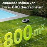 ECOVACS GOAT G1-800 Mähroboter 800 m², ohne Kabel, GPS & Hindernisvermeidung
