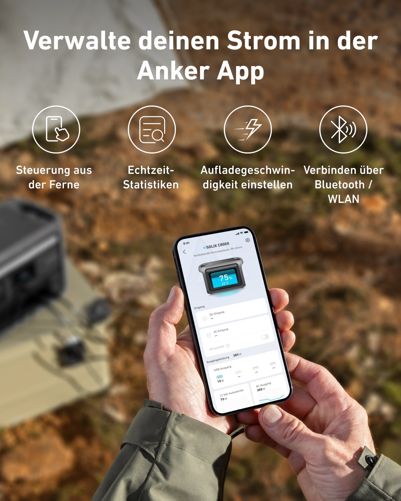 Anker SOLIX C800X PowerStation 768Wh | 1200W B-Ware