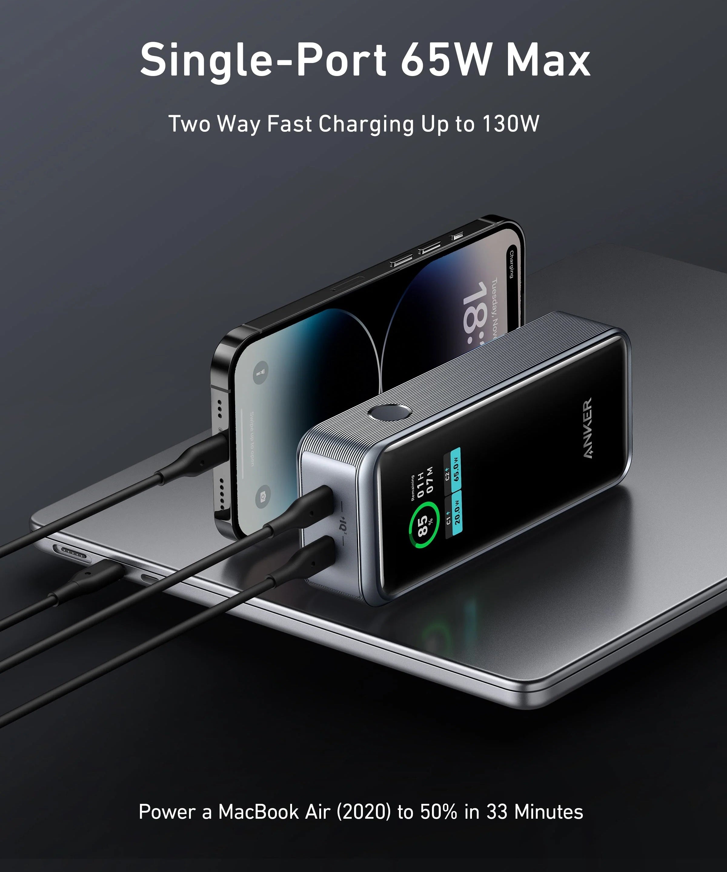 ANKER Prime Powerbank 12.000mAh (130W)
