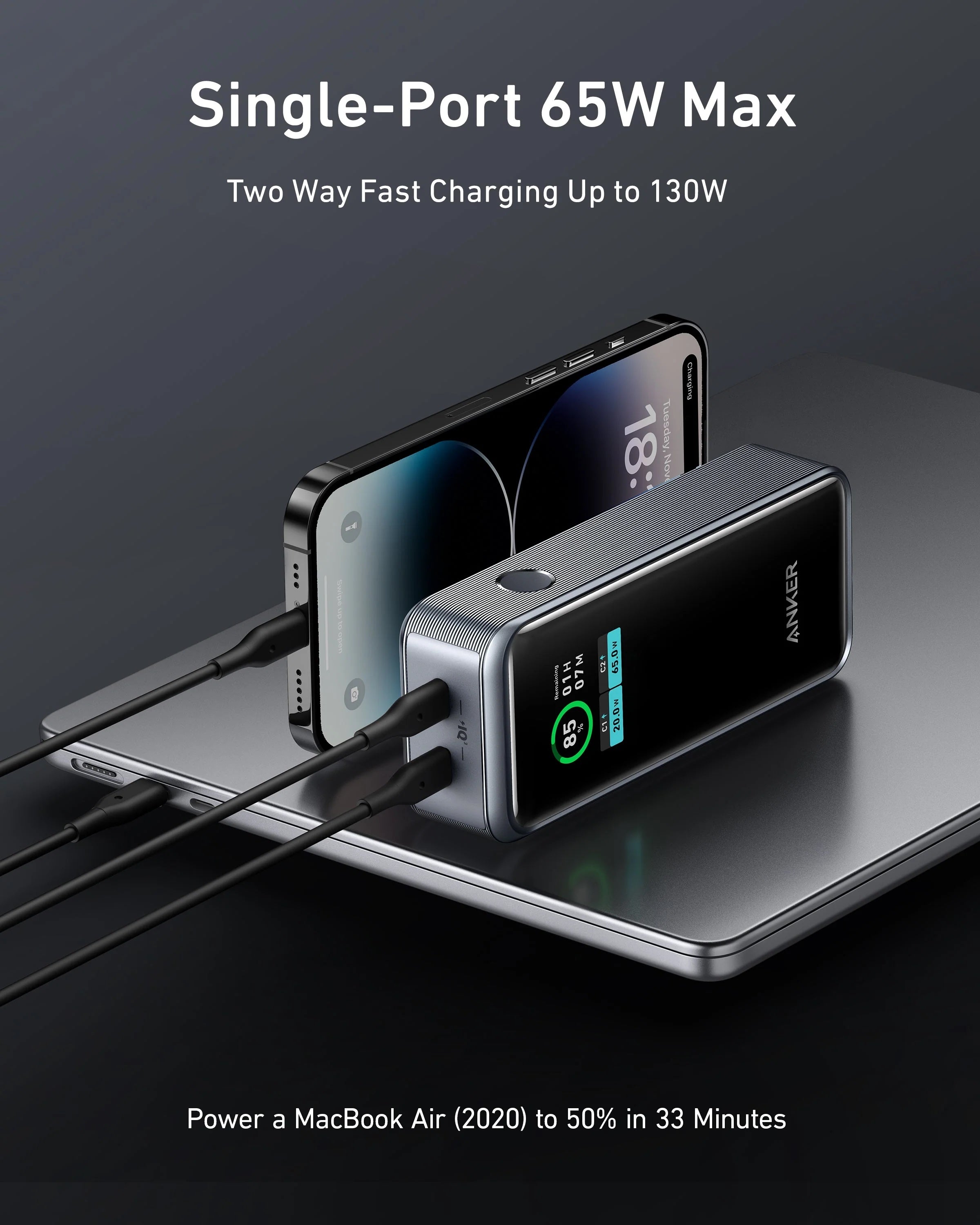 ANKER Prime Powerbank 12.000mAh (130W)